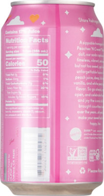 OLIPOP Peaches & Cream Prebiotic Soda Can - 12 Fl. Oz. - Image 6