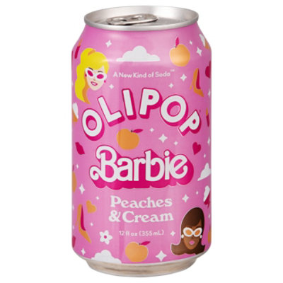 OLIPOP Peaches & Cream Prebiotic Soda Can - 12 Fl. Oz. - Image 1