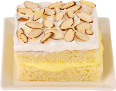 Tres Leches Rosette W/almonds Cake Slice - Each - Image 1