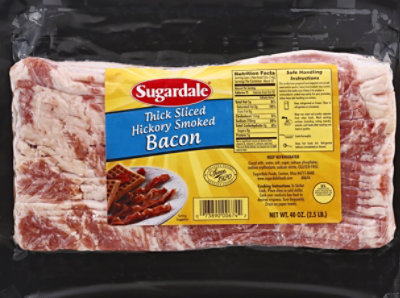 Sugardale Thick Sliced Hickory Smoked Bacon - 40 Oz - Image 2