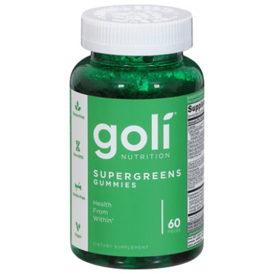 Goli Nutrition Super Greens Dietary Supplement Gummy - 60 Count - Image 3