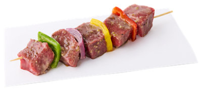 Beef Kabobs Savory Garlic Marinade Up To 10% Solution - LB