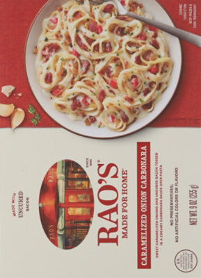 Raos Pasta Carmelized Onion Carbonara - 9 Oz - Image 6