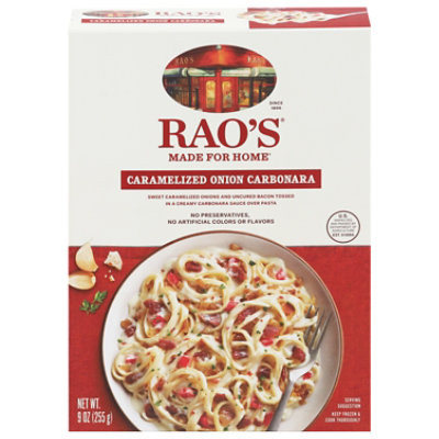 Raos Pasta Carmelized Onion Carbonara - 9 Oz - Image 1