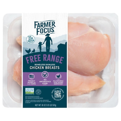 Farmer Focus Boneless Skinless Chicken Breasts - 18 Oz - Image 2
