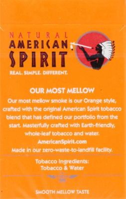 American Spirit Sm Mellow Orange Box Fsc Cigarettes - Each - Image 4