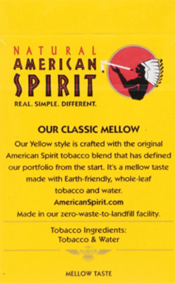 American Spirit Mellow Yellow Box Fsc Cigarettes - Content Metric Ton - Image 4