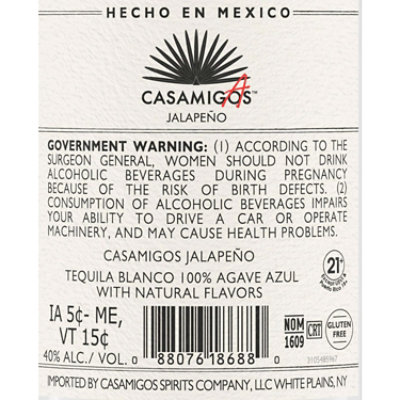 Casamigos Jalapeno Tequila - 750 Ml - Image 4