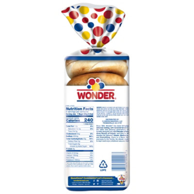 Wonder Plain Bagel - 18 Oz - Image 6