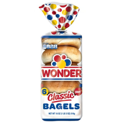 Wonder Plain Bagel - 18 Oz - Image 1