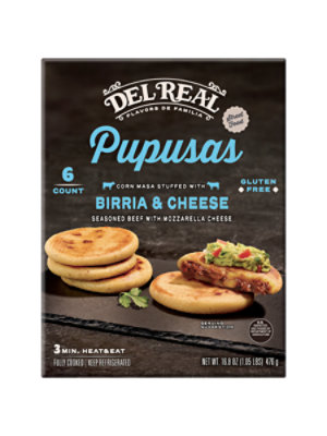 Del Real Birria And Cheese Pupusa - 16.8 Oz - Image 1
