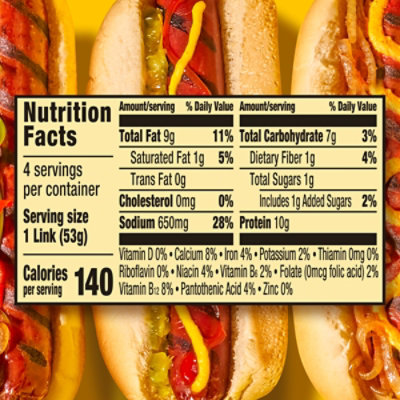 Oscar Mayer Plant Based Hot Dogs Bun Lenght - 7.5 Oz - Image 7