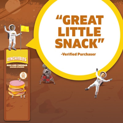 Lunchables Ham and Cheddar Cracker Stackers Value Snack Kit - 1.9 Oz Tray - Image 5