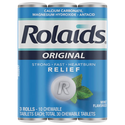 Rolaids Extra Strength Extra Strength Multi-symptom Stomach Chewable Tablet Mint - 30 Count - Image 1