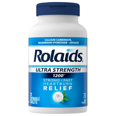 Rolaids Ultra Strength Antacid Chewable Tablets, Mint - 72 Count - Image 2