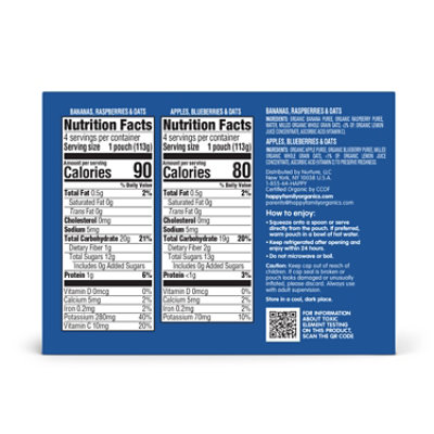 Happy Baby Organics Stage 2 Pouches Variety Pack - 8-4 Oz - Image 2