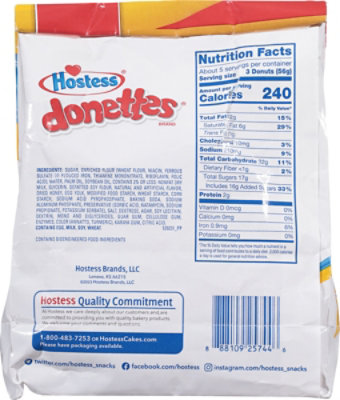 Hostess Honey Bun Donettes - 10.5 Oz - Image 7