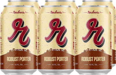 Reuben's Robust Porter In Cans 6 pk -12 Fl.Oz. - Image 1