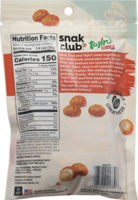 Snak Club Peanuts Crunchy Tajin - 4 Oz - Image 6