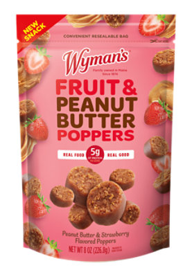 Wyman's Fruit And Pb Poppers Pb/straw Pouch - 8 Oz - Image 1