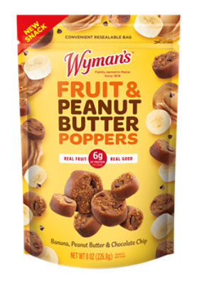 Wyman's Fruit And Pb Poppers Pb/ban/cc Pouch - 8 Oz - Image 1