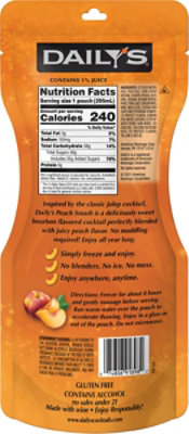 Daily's PEachch Smash FrOzen Cocktail Pouch Wine - 10 Fl.Oz. - Image 4