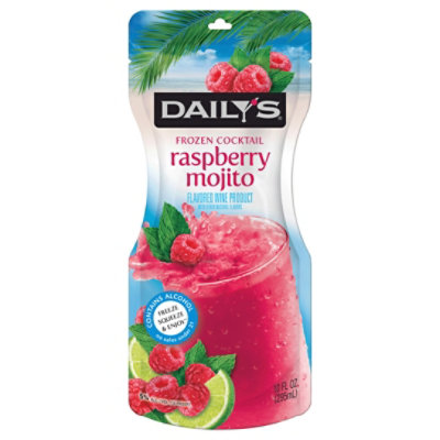 Dailys Raspberry Mojito FrOzen Cocktail Pouch Wine - 10 Fl.Oz. - Image 3