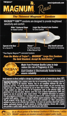 Trojan Magnum Raw - 10 Count - Image 4