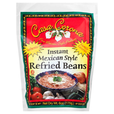 Casa Corona Refried Beans Instant - 6 Oz - Image 1