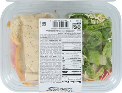 Readymeals Ham & Cheddar Sandwich W/caesar Salad 6.25 Oz - 6.25 OZ - Image 6