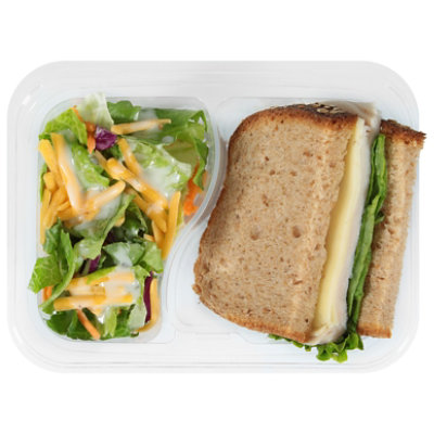 ReadyMeals Turkey & Swiss Sandwich With Garden Salad - 6.4 Oz - Image 2