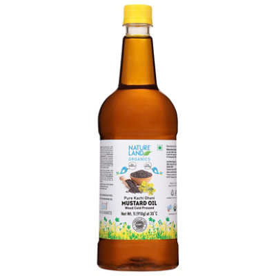 Natureland Mustard Oil Organic - 33.81 Fl. Oz. - Image 3