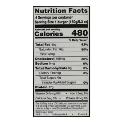 Rastellis Beef Burger Wagyu - 21.32 Oz - Image 4