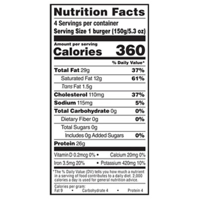 Rastellis Angus Beef Burger Chuck And Short Rib - 21.32 Oz - Image 3