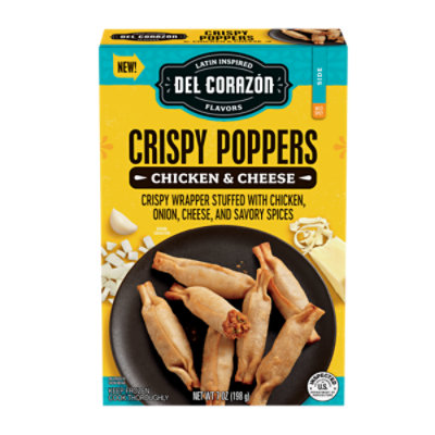 Del Corazon Crispy Poppers - Chicken & Cheese - 7 Oz - Image 1