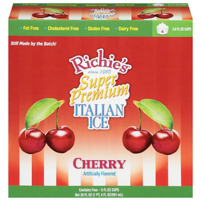 Richie's Italian Ice-cherry 4-pk - 5 Oz - Image 1