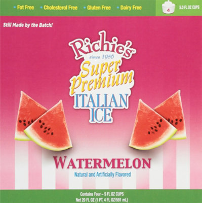 Richie's Italian Ice-watermelon 4pk - 5 Oz - Image 6