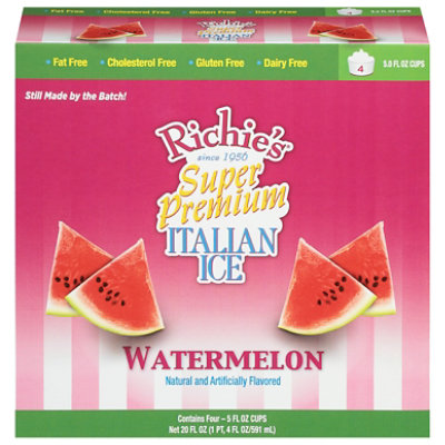 Richie's Italian Ice-watermelon 4pk - 5 Oz - Image 1