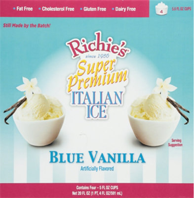 Richie's Italian Ice-blue Vanilla 4 pk - 5 Oz - Image 6