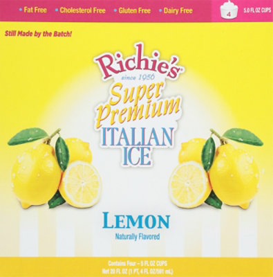 Richie's Italian Ice-lemon 4pk - 5 Oz - Image 6