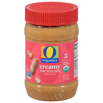 O Organics Creamy No Stir Peanut Butter Spread 16 Oz - 16 OZ - Image 3