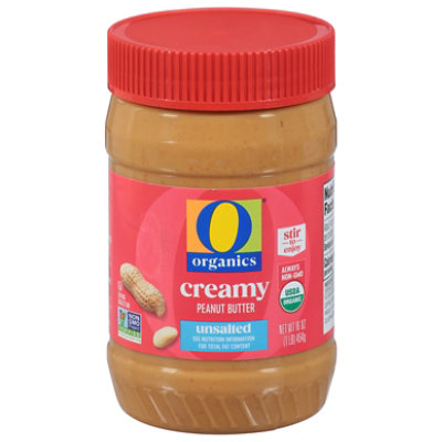 O Organics Old Fashioned Unsalted Peanut Butter 16 Ounce - 16 OZ - Image 3