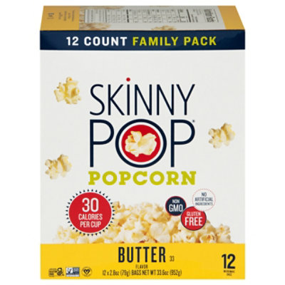 Skinny Pop Popcorn Butter 12pk-2.8oz - 33.6 OZ - Image 3