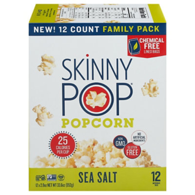 Skinny Pop Popcorn Sea Salt 12pk - 33.6 OZ - Image 3