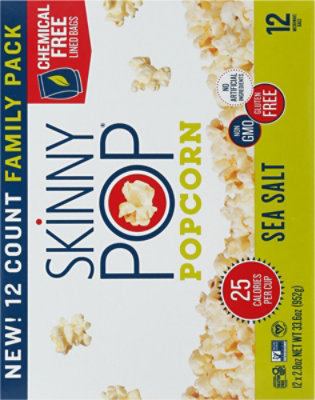 Skinny Pop Popcorn Sea Salt 12pk - 33.6 OZ - Image 6