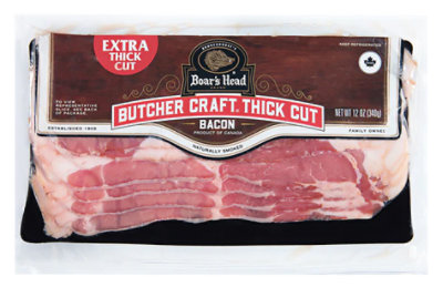 Boar's Head Butcher Craft Thick Cut Bacon, 12 Oz - 12 OZ - Image 1