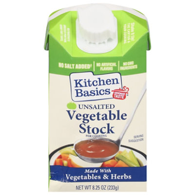 Kitchen Basics Vegetable Stock Unsalted - 8.25 Oz - Image 1