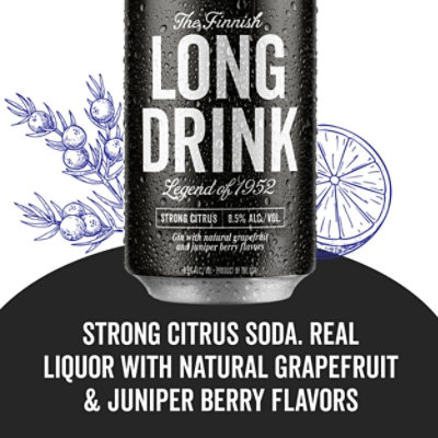 Long Drink Strong Citrus Cocktail - 6 pk -12 Fl. Oz. - Image 5