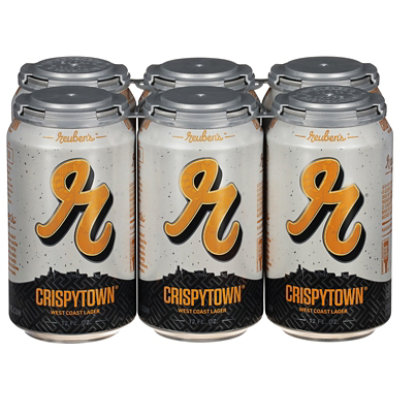 Reuben's Crispytown Lager, 4/6/12oz 72fl Oz In Cans - 6 pk-12 Fl.Oz. - Image 1
