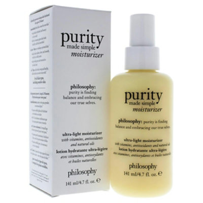 Philosophy 4.7 oz Womens Purity Made Simple Ultra Light Moisturizer - Image 1